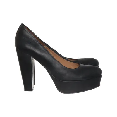 Bottes à talons (Noir) de D.Co Copenhagen Cuir
