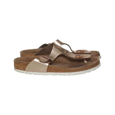 Teenslippers (Gizeh) van Birkenstock Leer