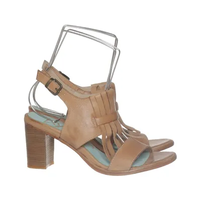 High heel sandals (Brown) from XYXYX Leather