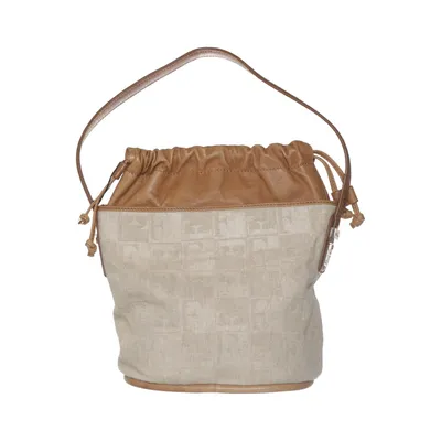 Skuldertaske (Lombok) fra Gianfranco Ferré Bomuld, Læder, Linned, Viscose