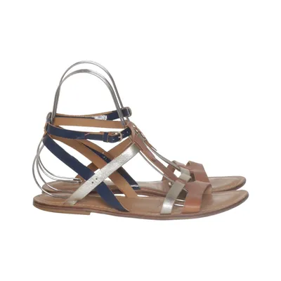 Sandales (Marron, Bleu, Argent) de Navyboot Cuir