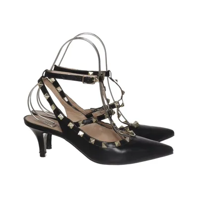 High heel sandals (Black) from Shoe Biz Copenhagen Leather