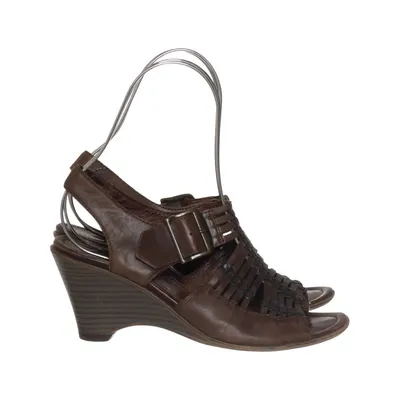 Wedges (Brown) from Oscaria Leather