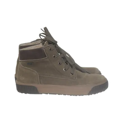 Laced boots (Green) from Richter Polyester