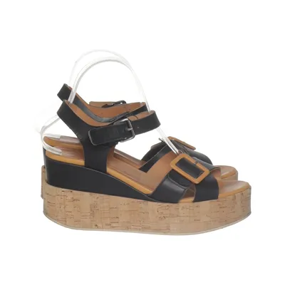 Wedges (Black) from Nilson Leather