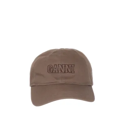 Baseballkeps (Brun) från Ganni Ekologisk bomull