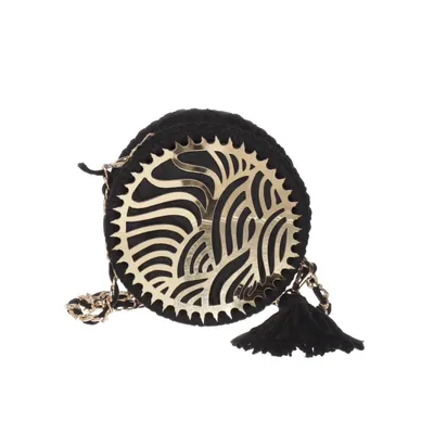 Skuldertaske (Sort, Guld)