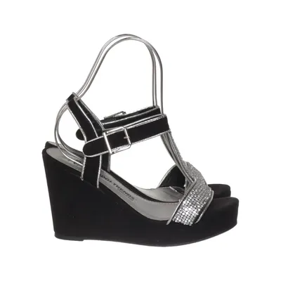 Wedges (Black, Silver) from Odgi-Trends Leather