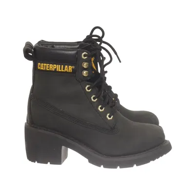 Laced boots (Black) from Caterpillar Leather
