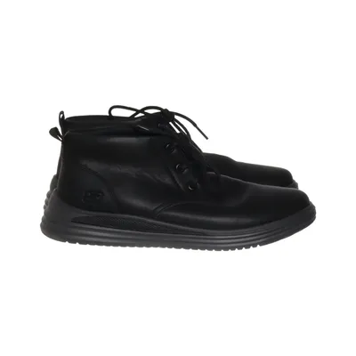 Enkellaarzen (Zwart) van Skechers Leer