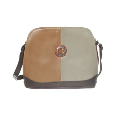 Shoulder-bag (Brown, Beige, Multicolored) from Moda International