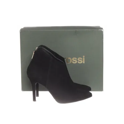 Heeled boots (Black) from Gino Rossi Suede