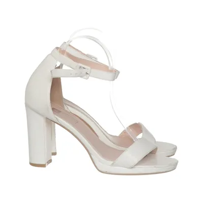 Højhælede sandaler (Hvid) fra Lucky Shoes