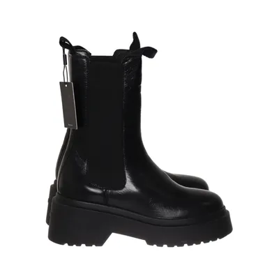 Chelsea Boots (Chunky Shiny Leather Chelsea) von Tommy Hilfiger Leder