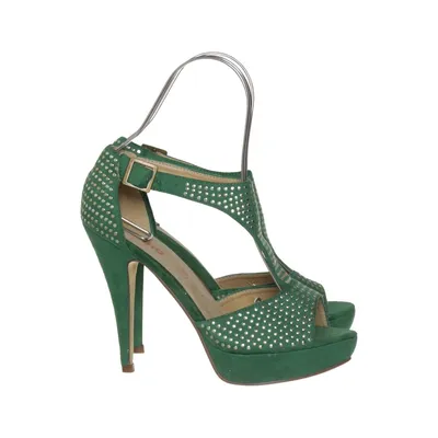High heel sandals (Green) from Corina Leather
