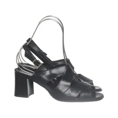 Sandales à talons hauts (Noir) de Gianni Gregori Cuir