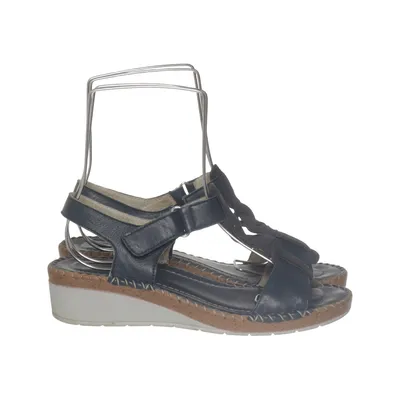 Sleehakken (Blauw) van Relaxshoe Leer