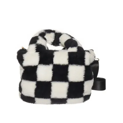 Handväska (Svart, Vit) från Claires Polyester