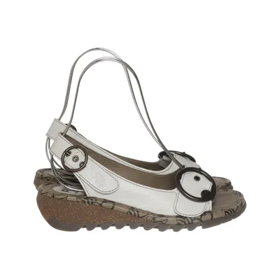 Sandales (Blanc, Marron) de Fly London Cuir