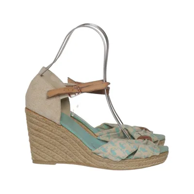 Wedges (Beige, Turquoise, Brown) from Irregular Choice Leather