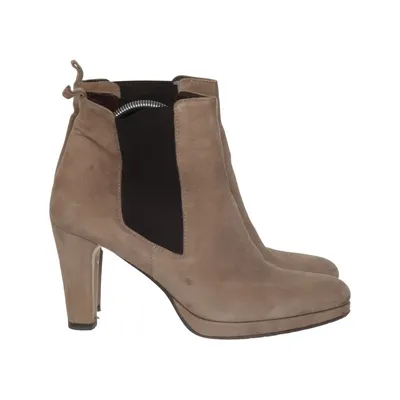 Stiefeletten (Beige, Braun) von Angela C Leder