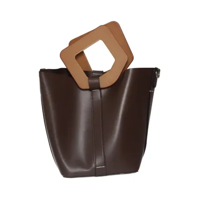 Handväska (Brun) från Zara Basic Collection Polyester