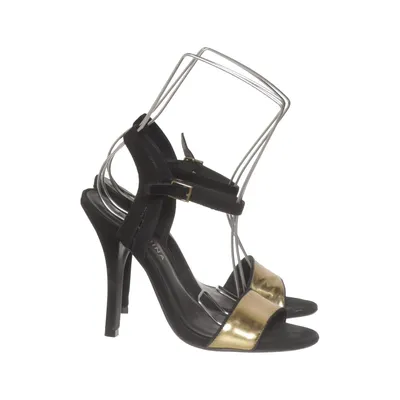 High heel sandals (Black, Gold) from San Marina