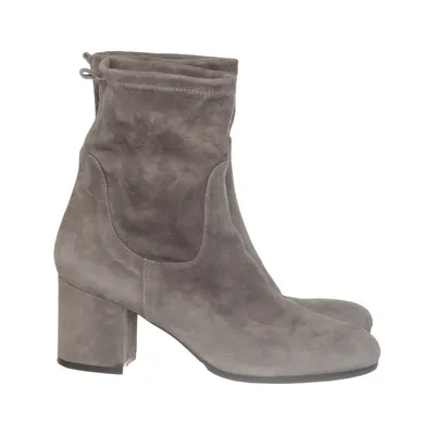 Heeled boots (Beige) from Via Roma Leather