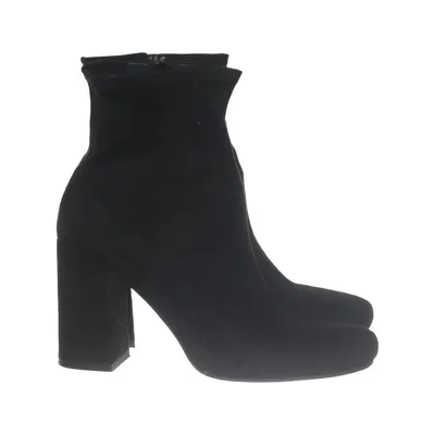 Heeled boots (Black) from Zara Basic Collection