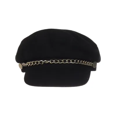 Casquette de capitaine (Noir) de Pieces Accessories Fibre métallique, Polyester, Laine