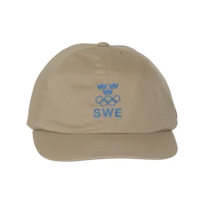 Baseballkasket (Beige) fra Uniqlo Bomuld, Læder, Polyester