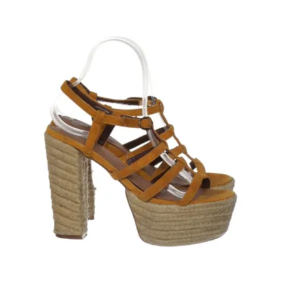 Sandaletten (Geel, Bruin) van Jeffrey Campbell Leer