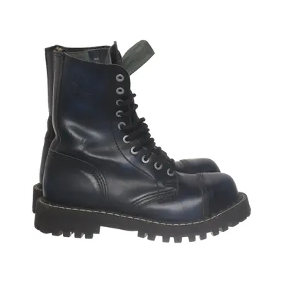 Bottes à lacets (Bleu, Noir) de Steel Cuir