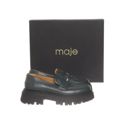 Loafers (Green) from Maje