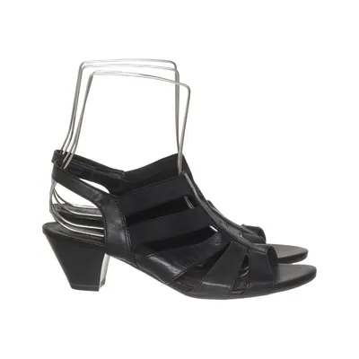 High heel sandals (Black) from Jana Fashion Leather