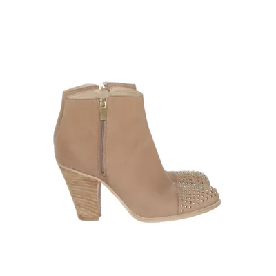 Heeled boots (Beige, Gold) from Bruno Premi Leather