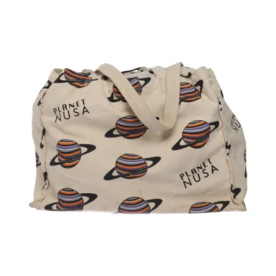 Canvas bag (Beige, Multicolored) from Planet NUSA