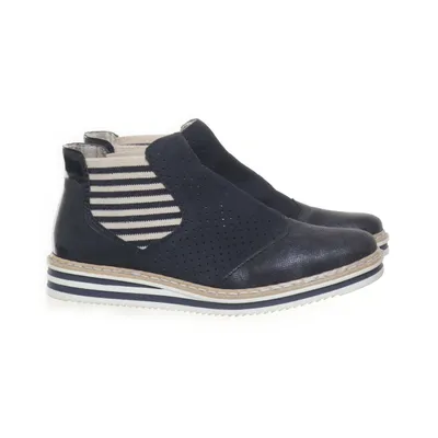Chelsea boots (Svart, Vit) från Rieker Skinn