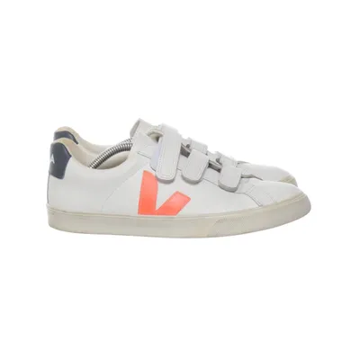 Sneakers (White, Orange) from Veja Leather