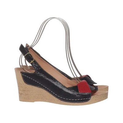 Chaussure compensées (Noir, Rouge) de Sempre