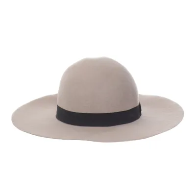 Filthatt (Beige, Svart) från Intrend Bomull, Polyester