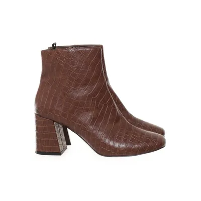Heeled boots (Brown) from Monki Polyester