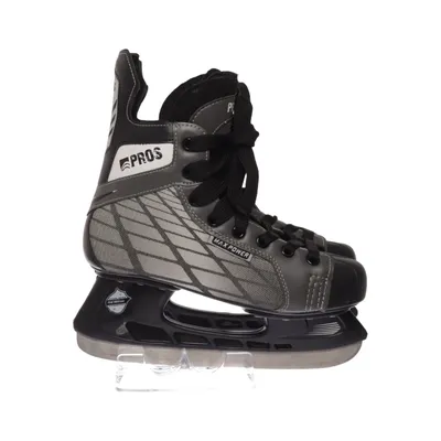 Patins à glace (Gris, Noir) de Pros Faux cuir