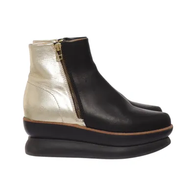 Bottines (Noir, Or) de Gram Cuir