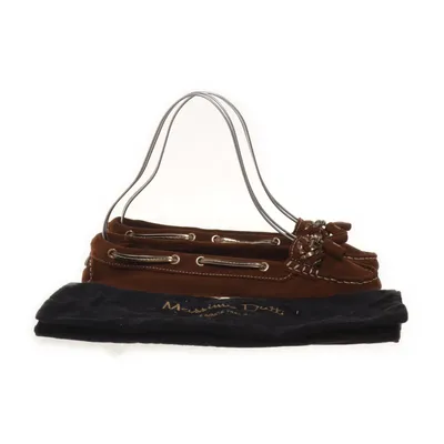 Ballerina's (Bruin) van Massimo Dutti Suède
