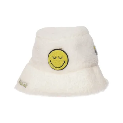 Bucket hat (Wit, Geel) van Smiley World Polyester