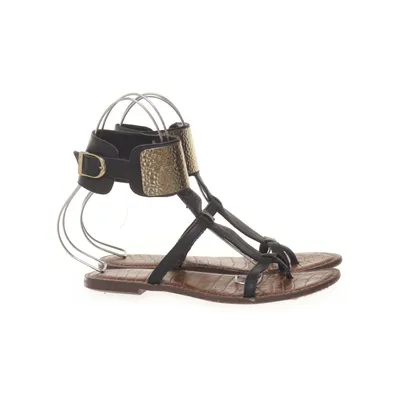 Sandalen (Zwart, Goud) van Sam Edelman Leer