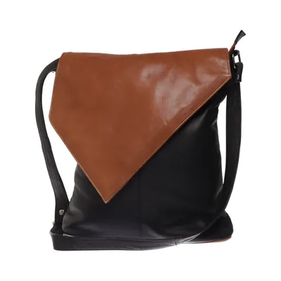 Shoulder-bag (Black, Brown) from vera pelle Leather