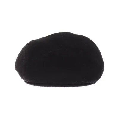 Flat cap (Sort) fra For Men Polyester, Uld