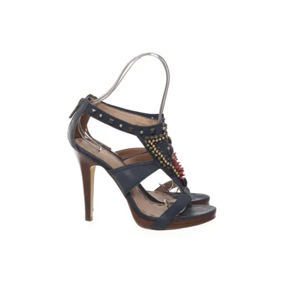 High heel sandals (Blue, Multicolored, Black, Gold) from Oxmox Leather